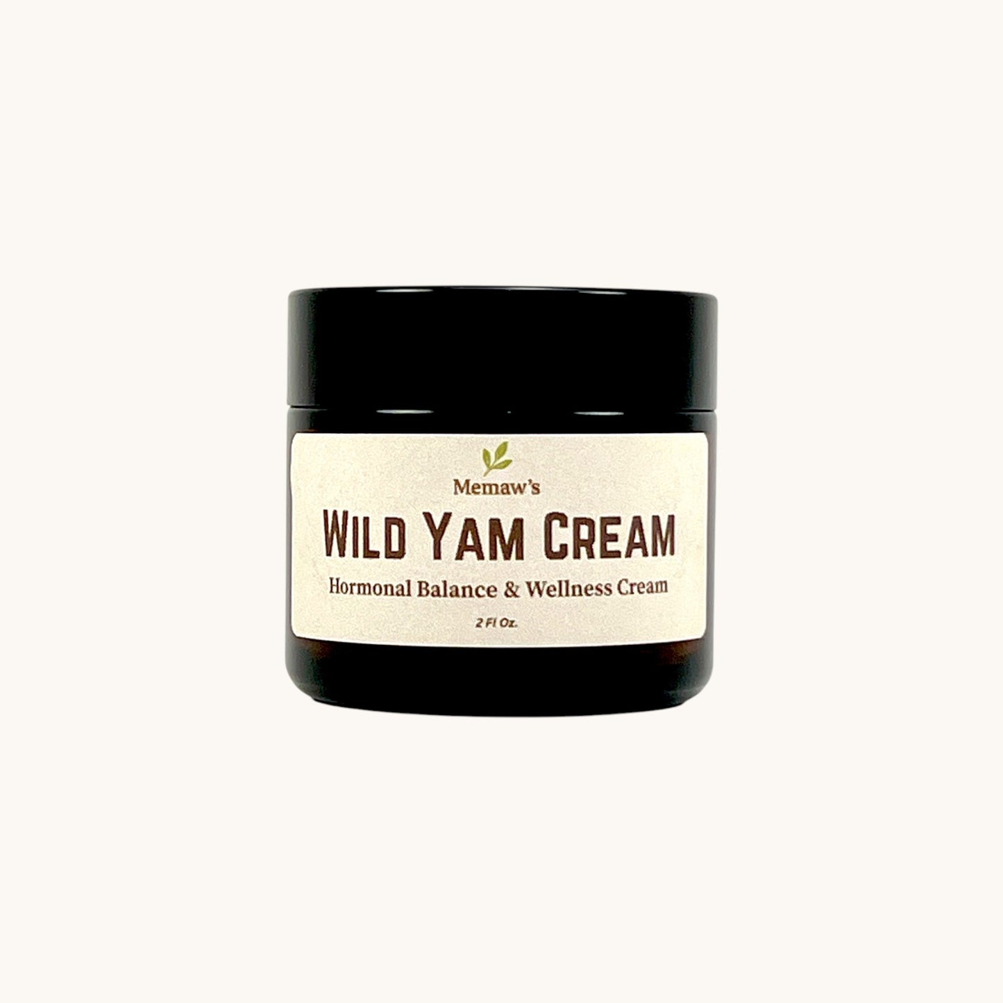 Memaw’s Wild Yam Cream 2 oz jar — herbal cream supporting natural balance and skin nourishment.