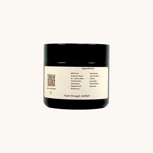 Memaw’s Wild Yam Cream 2 oz jar — herbal cream supporting natural balance and skin nourishment.